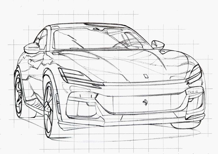 How to Draw a Ferrari Purosangue in 14 Easy-to-Follow Steps